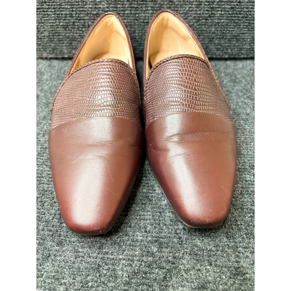Rockport Total Motion Burgundy Leather Pointed Toe Flats CI7263 Womens 8 M - Picture 2 of 9
